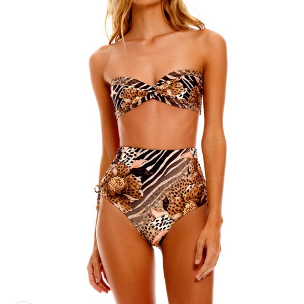 Agua Bendita Leopard Print Bikini